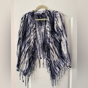 Tie dye flowy kimono cardigan